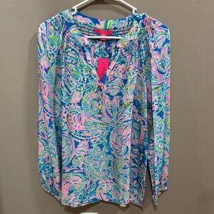 Lilly Pulitzer Paisley Elsa Blouse